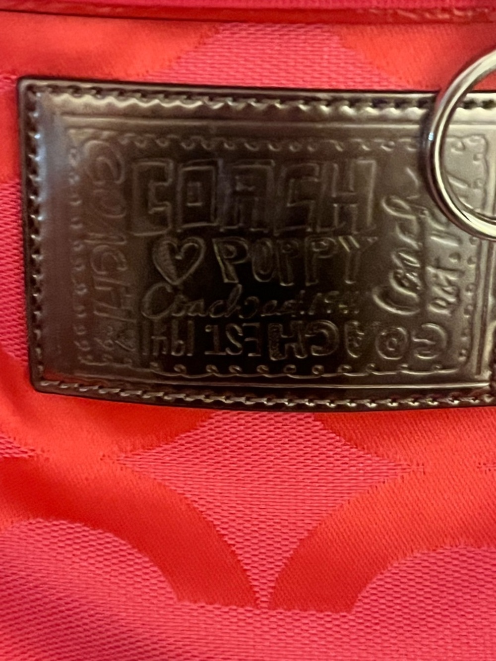2fer! Coach Poppy pop art glam tote with poppy  bangle ! 2009 - Picture 4 of 17